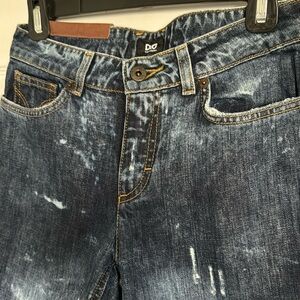 Unworn Dolce & Gabbana distressed denim jeans